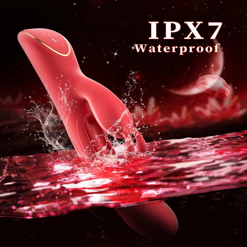 Ultimate Thrusting Rabbit Vibrator for Women - 7 Vibrations & 4 Flapping Modes, Waterproof Pleasure Toy
