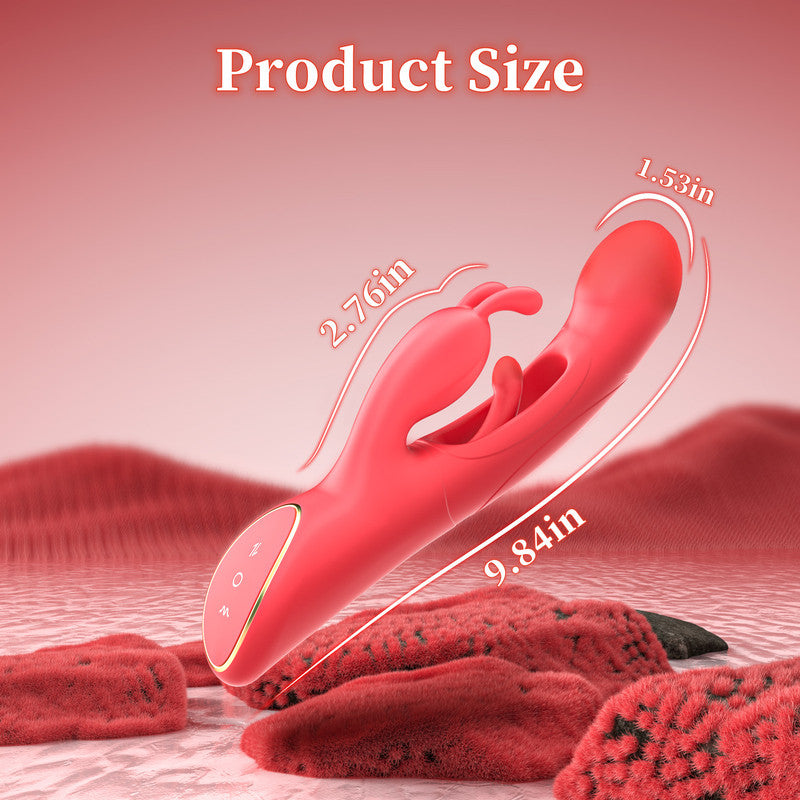 Ultimate Thrusting Rabbit Vibrator for Women - 7 Vibrations & 4 Flapping Modes, Waterproof Pleasure Toy