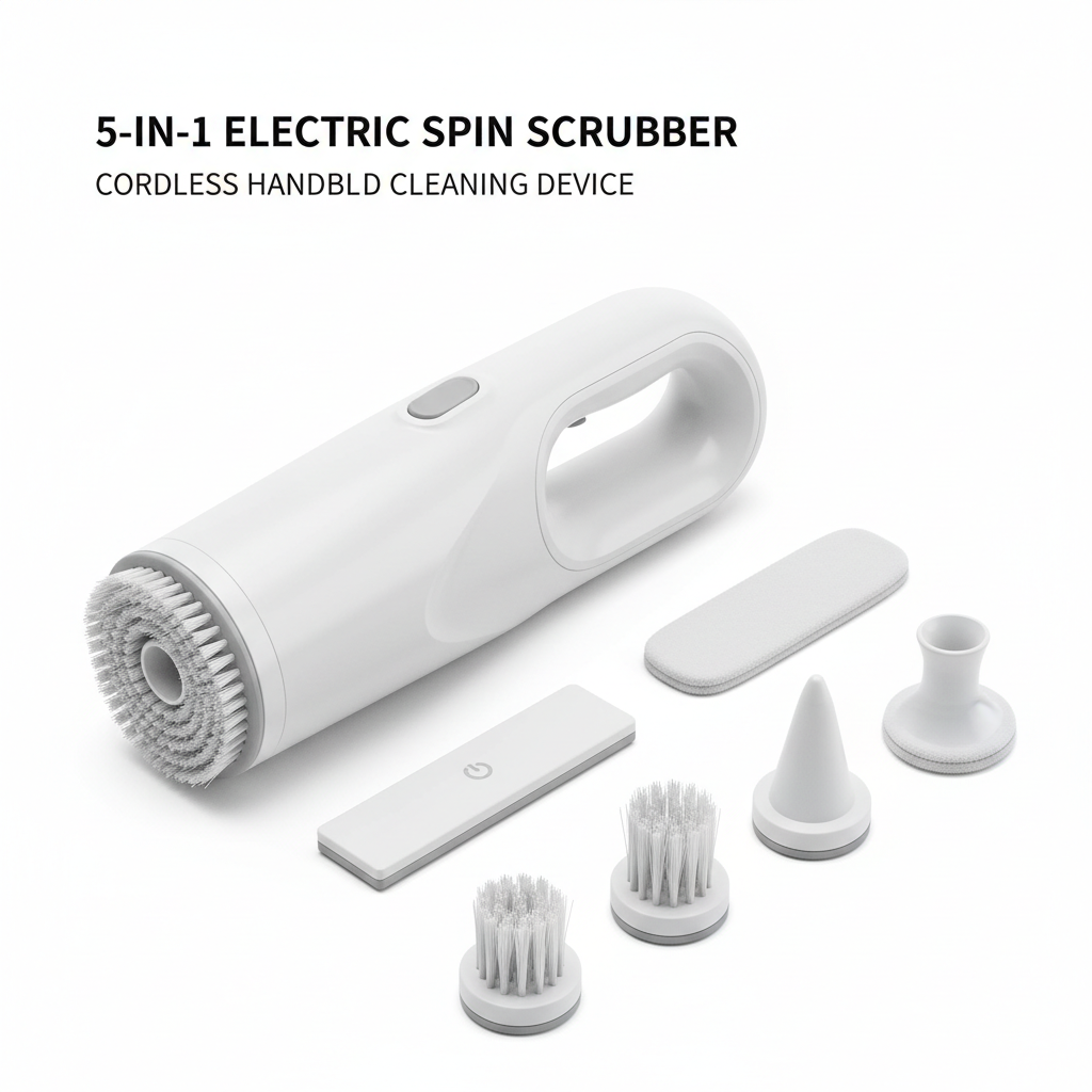 5-in-1 Electric Spin Scrubber - Product Shot
