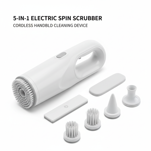 5-in-1 Electric Spin Scrubber - Product Shot